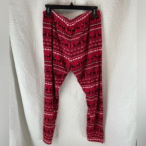 Women’s Christmas Leggings Sz L